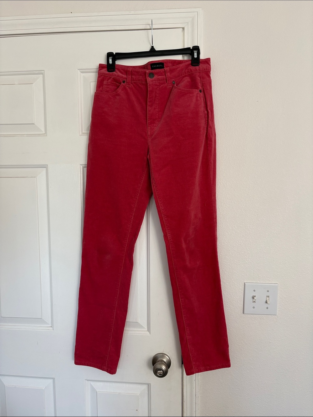 Talbots Coral Straight-Leg Corduroy Jeans